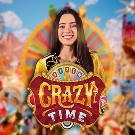 Crazy Time casino game by Evolution – featured logo at Playboom24 Casino