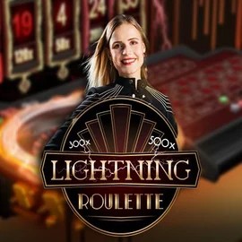 Lightning Roulette logo – Live Casino by Evolution at Playboom24 Casino
